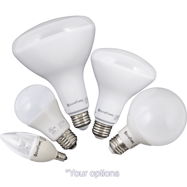 6-Pack: GreenTech Pure Power Dimmable LED Light Bulbs