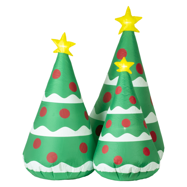 Winter Lane 4' Inflatable Tree Trio