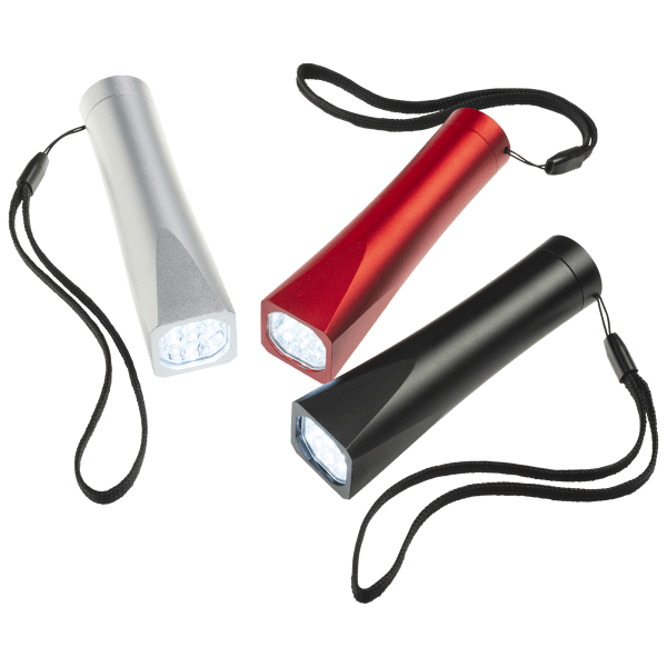 3-Pack: LumaGear Sleek Aluminum Flashlight in Assorted Colors