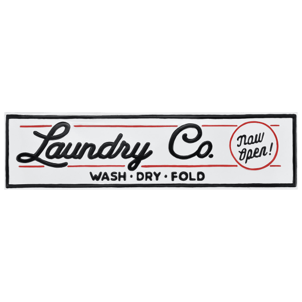 MorningSave: Laundry Sign Retro Mid Century