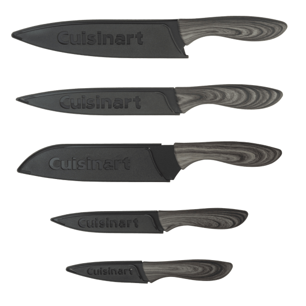 SideDeal Cuisinart 10 Pc. Ceramic Coated Faux Wood Knife Set