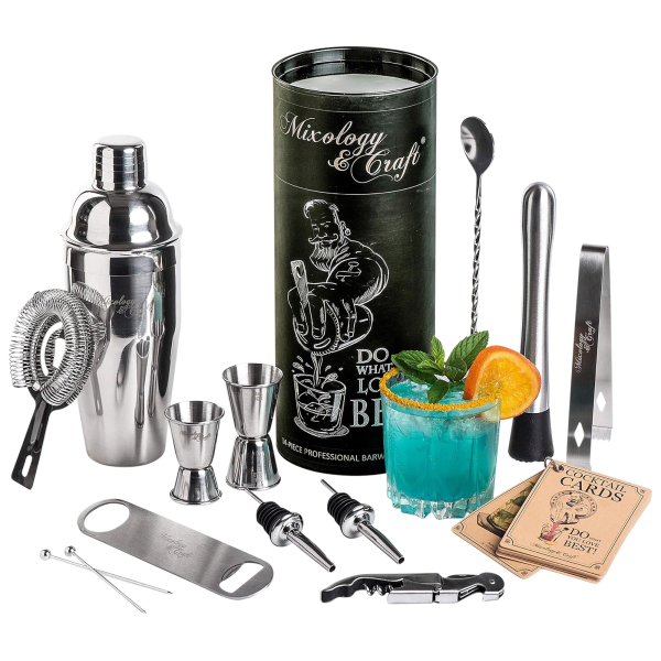 Mixology & Craft 14-Piece Bartender Kit