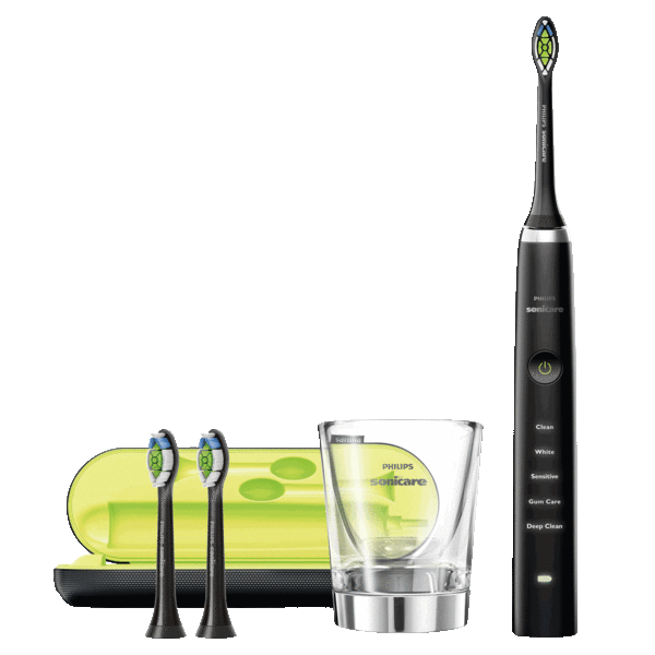 Philips Sonicare DiamondClean Electric Toothbrush w/ 3 DiamondClean Brush Heads