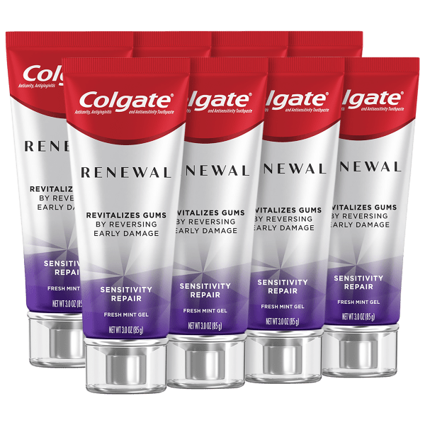 8-Pack: Colgate Renewal Sensitivity Repair Gel Toothpaste in Fresh Mint