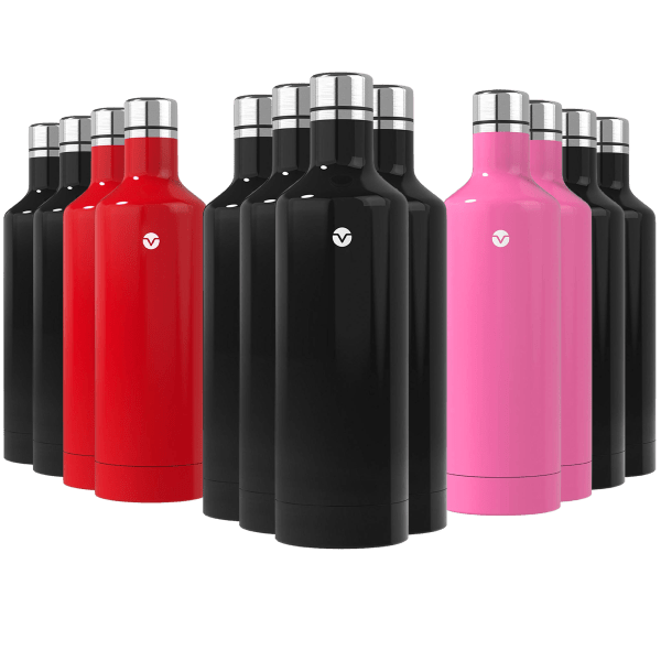 4-Pack: Vremi 16oz Hot/Cold Double Walled Insulated Bottles