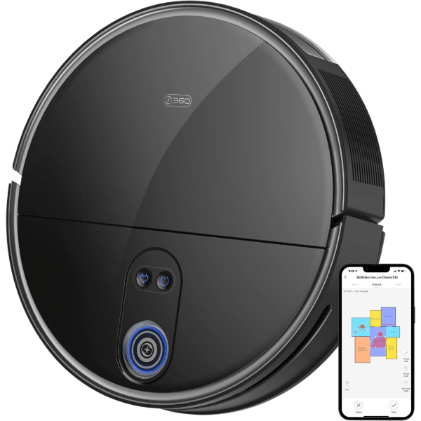 360 Smart Life S10 Robot Vacuum Cleaner + Mop with Smart Connect Wi-Fi & Lidar