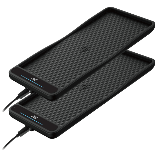2-Pack: JVC Wireless 15W Rubberized Charging Pads