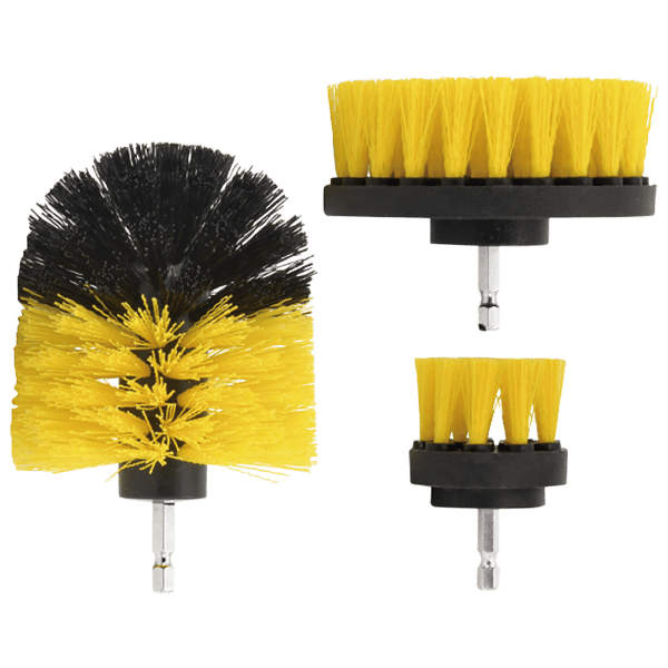 Eternal 3-Piece Power Drill Scrub Brush Set