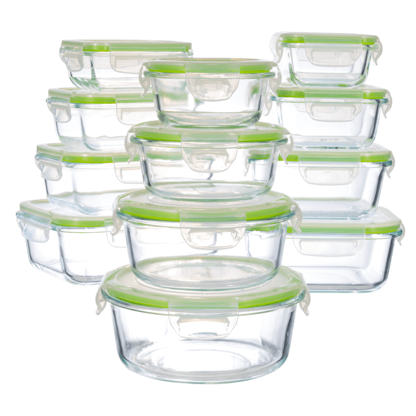 12-Pack: Genicook Borosilicate Glass Food Storage Sets