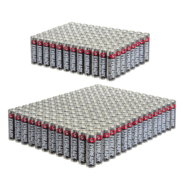 96 or 192-Pack: Eveready AA SHD Batteries