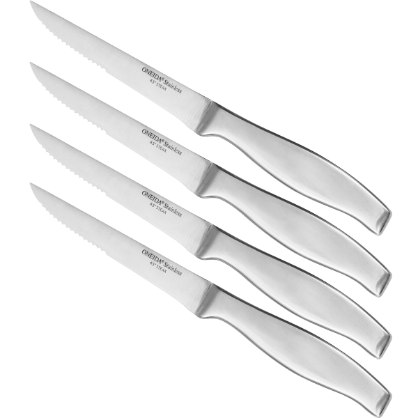 Oneida Stainless Steel Steak Knife Set (4-Pack)