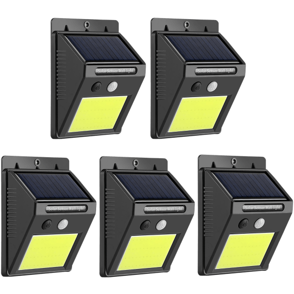 5-Pack: Hakol Outdoor LED Solar Light & Wireless IP65 Waterproof Motion Sensors