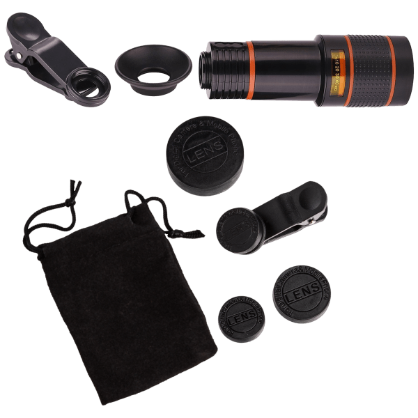 MorningSave Lux Telescope Lens and 5 in 1 Camera Lens Kit Bundle