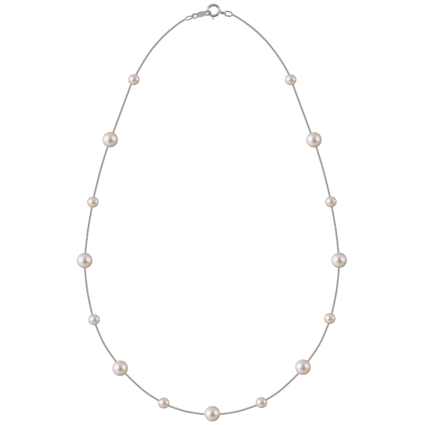 Imperial Pearl 18" Station Necklace