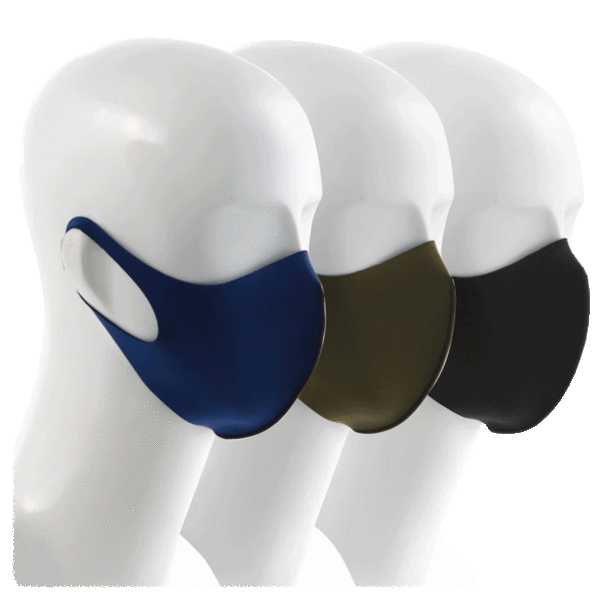 3-Pack: Olympia Dr. Green Reusable Fashion Mask with Silver-Ion NanoTechnology