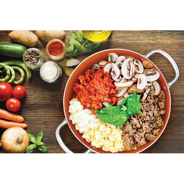 SideDeal Copper Luxury 10Piece Copper Cookware Set