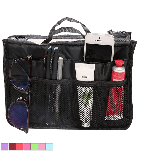 3-Pack: Travel Tote Collapsible Purse/Cosmetic Organizers by Two Elephants