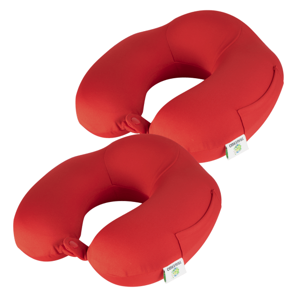 2-Pack: TraverGo Memory Foam Travel Neck Pillows