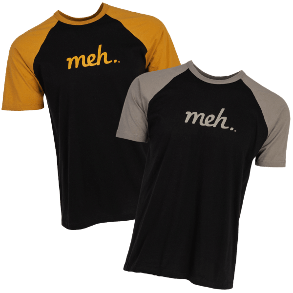 Meh Unisex Short Raglan Sleeve Shirts