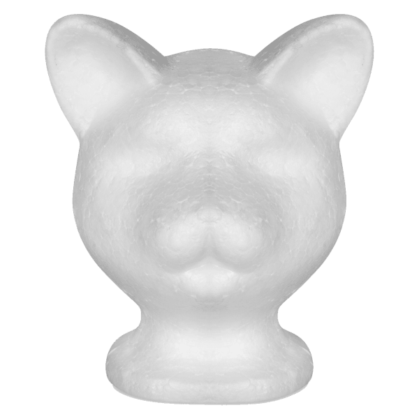 Styrofoam Cat Head