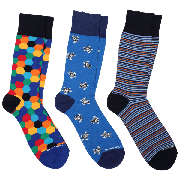 Meh: 3-Pack: Unsimply Stitched Men's Dress Socks