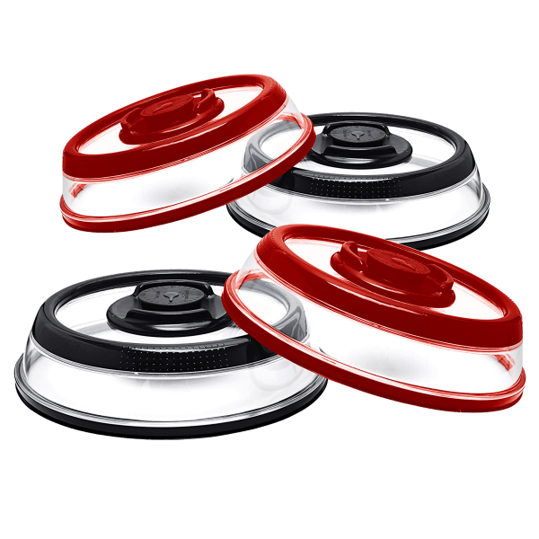 4-Pack: PressDome Vacuum Seal Plate Covers