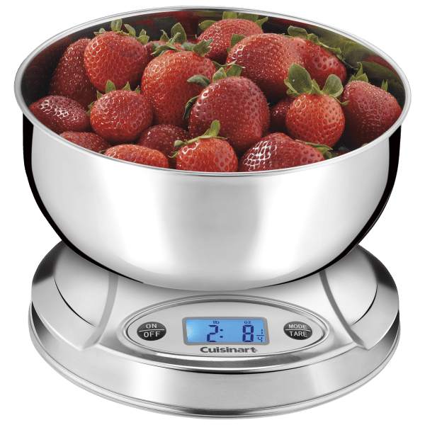 Cuisinart PrecisionChef Digital Kitchen Scale with Stainless Steel Bowl