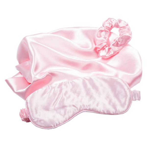 Meh Revive 3Piece Satin Sleep Set (Pillowcase, Eye Mask, Scrunchie)