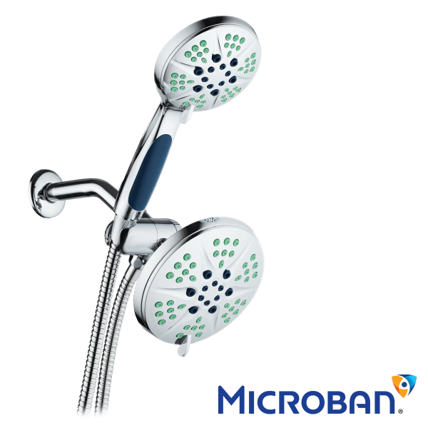 NOTILUS Antimicrobial 3-in-1 Rain Shower Spa Combo