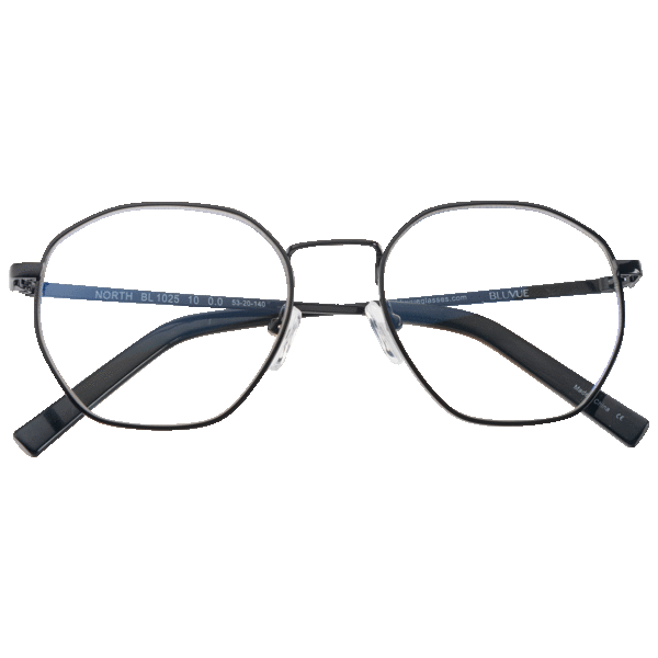 BluVue Blue Light Blocking Computer and Reading Glasses - North