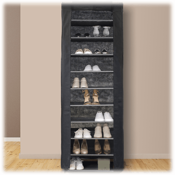 Farberware 10-Tier Covered Shoe Rack