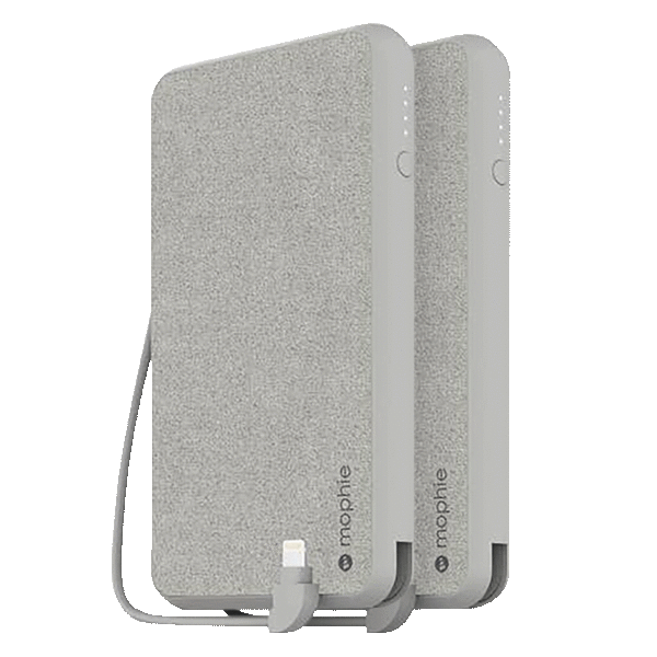 2-Pack: Mophie Qi Wireless 10,000mAh Powerstation Plus XL with Lightning Cable