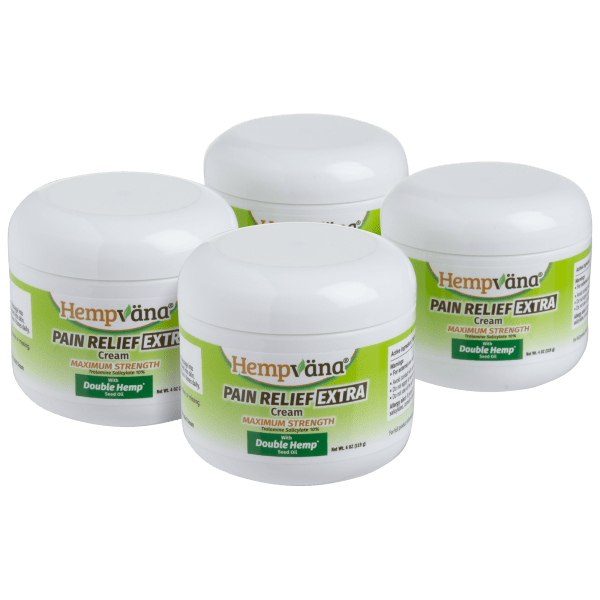 4-Pack: Hempvana Maximum Strength Odor Free Pain Relief Cream