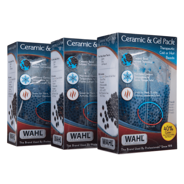 3-Pack: Wahl Ceramic & Gel Hot and Cold Packs