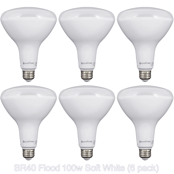 6-Pack Greentech BR40 LED Bulbs
