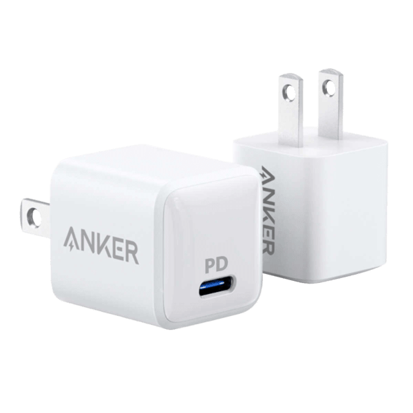 2-Pack Anker PowerPort 20W Charger with USB-C Port