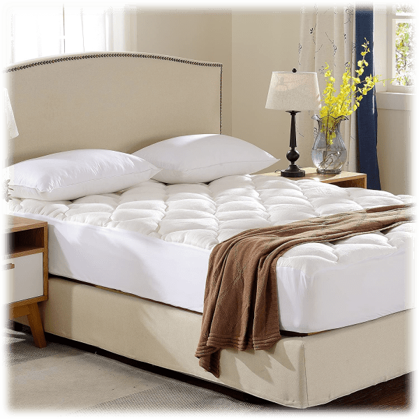Cheer Collection Ultra Plush Rayon from Bamboo Hypoallergenic Mattress Topper