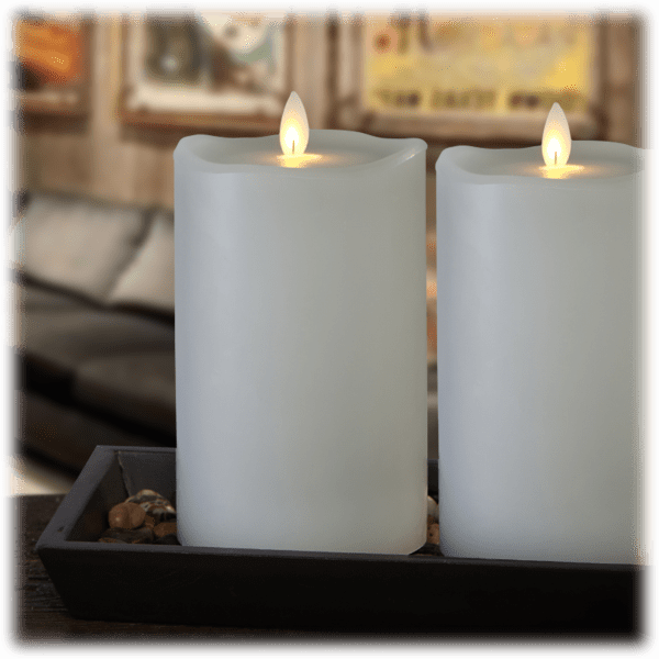 MorningSave 2Pack Sterno Home Flameless Candle Smooth Texture in