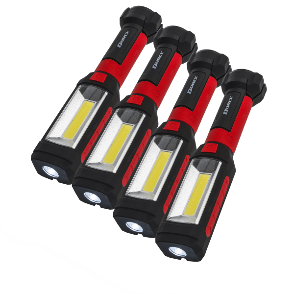 MorningSave: 4-Pack: LED Flashlight/Worklight with Magnetic Base