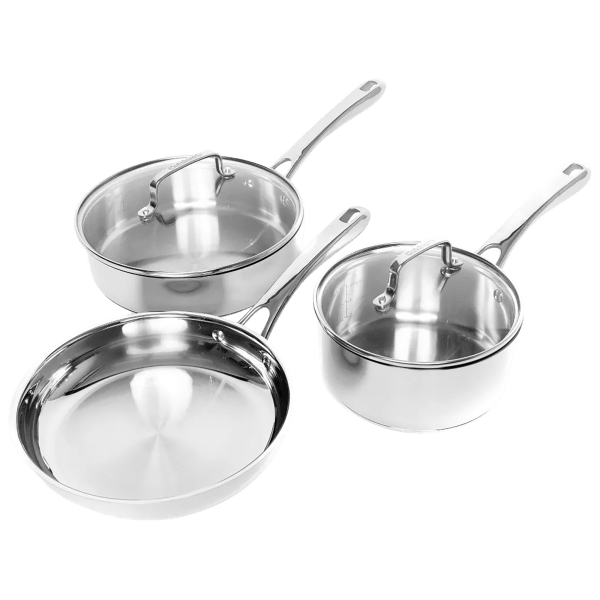 Cuisinart 5-Piece Stainless Steel Chef's Classic Essential Cookware Set