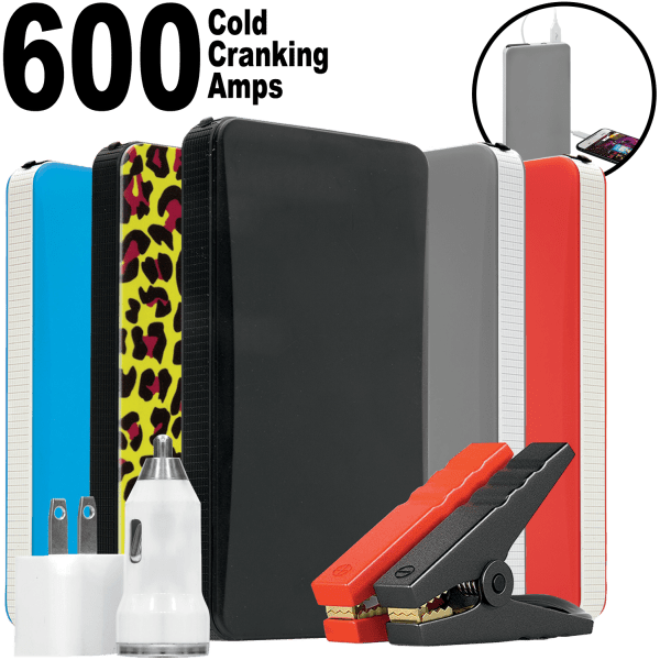 Power-To-Go 12,000mAH Portable Jump Starter with 600 Peak Cold Cranking Amps