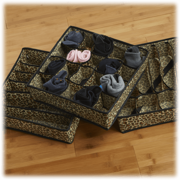 6Pack Heidi & Oak Drawer Organizers