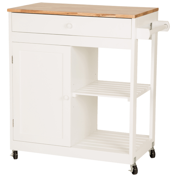 MorningSave: Glitzhome Wooden Basic 2-Tier Kitchen Island with Drawer ...