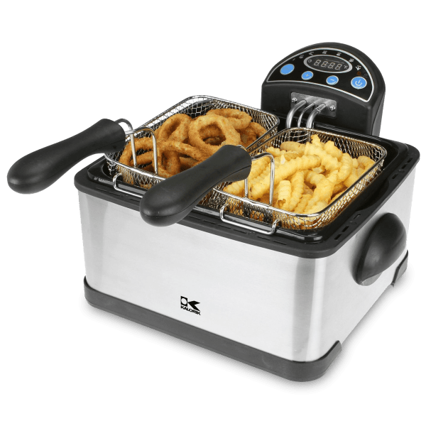 Kalorik 4-Quart Professional Style Triple Basket Deep Fryer