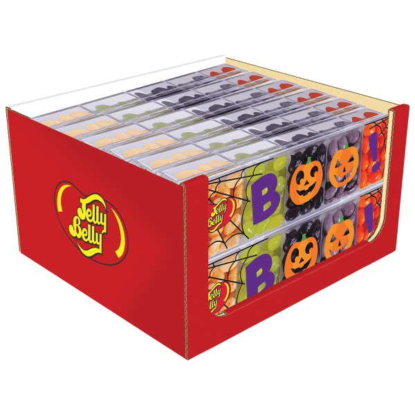 12 Pack: Jelly Belly 5 Flavor BOO! Jelly Beans with Clear Gift Box