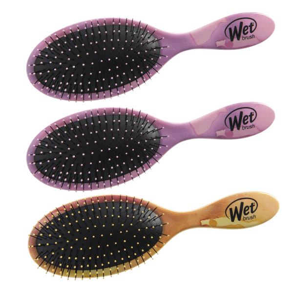 3forTuesday Wet Brush Watercolor Detangling Hair Brushes