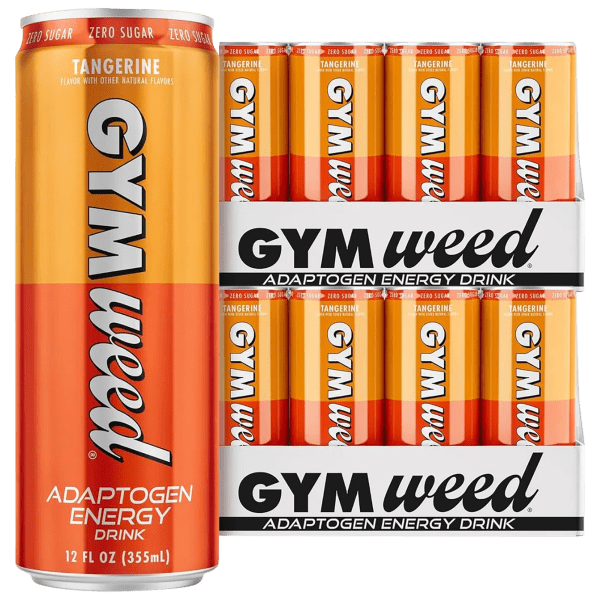 24-Pack: Gym Weed Adaptogen Energy Drink (Tangerine)