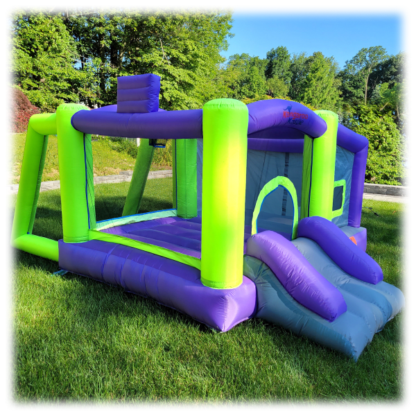 MorningSave Kangaroo Kastle AllInOne Inflatable Dual Bounce House
