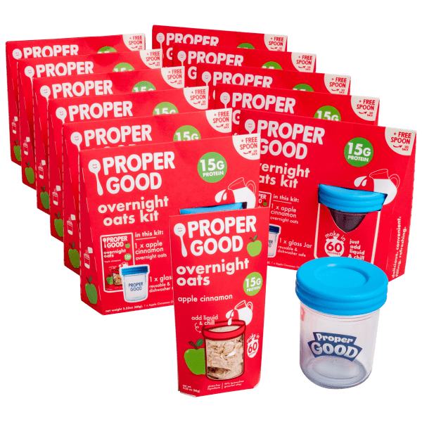 12-Pack: Proper Good Overnight Oats Kit (Apple Cinnamon)