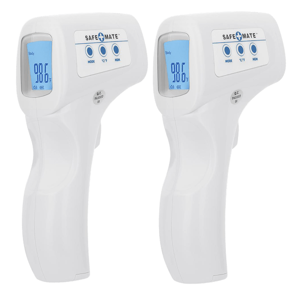 2-Pack: Safe+Mate Digital Touchless Thermometers